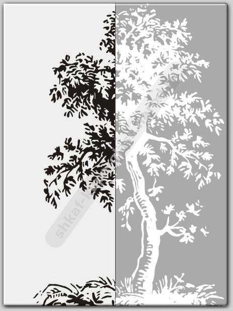 Дерево пескоструйный рисунок