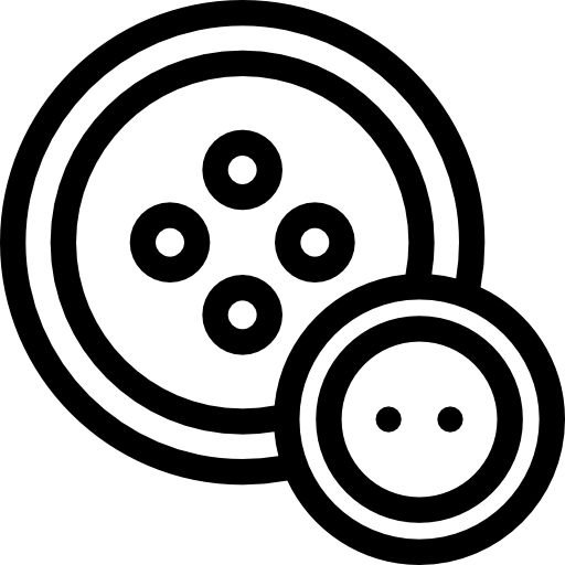 Пуговицы черно белые