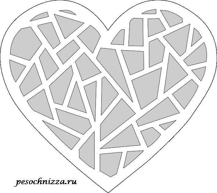 Сердечко шаблон