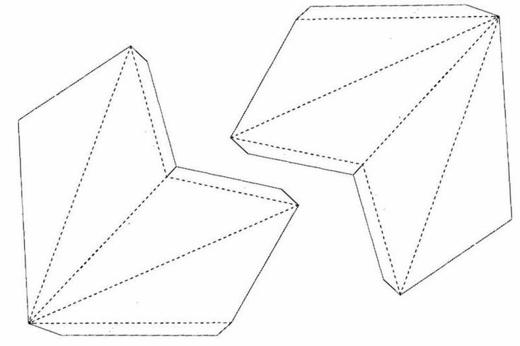 Макет объемной звезды