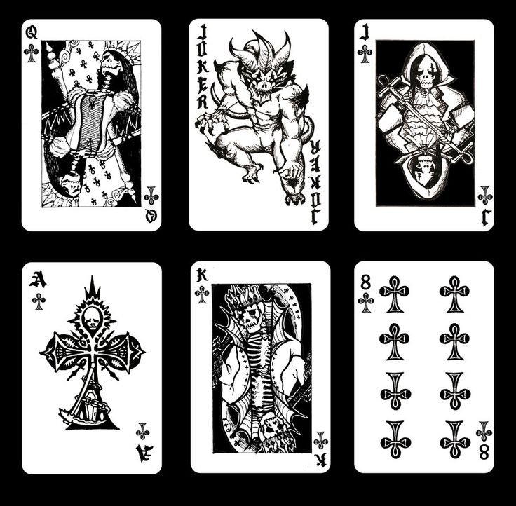 Игральные карты" playing Cards Готика", 54 карты