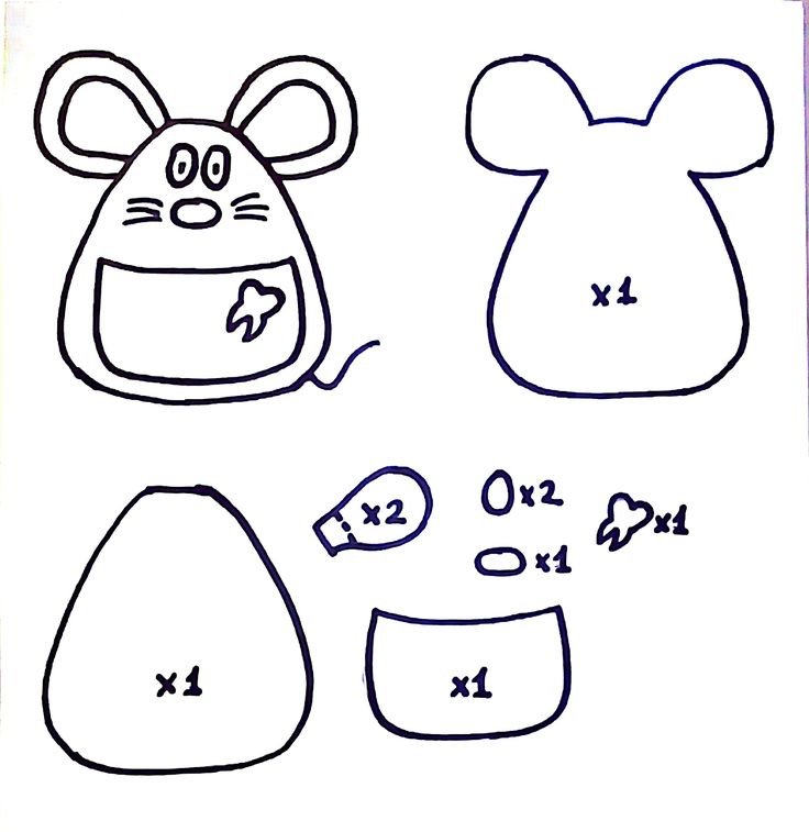 Выкройки из фетра