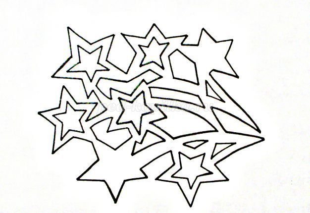 Салют трафарет для вырезания