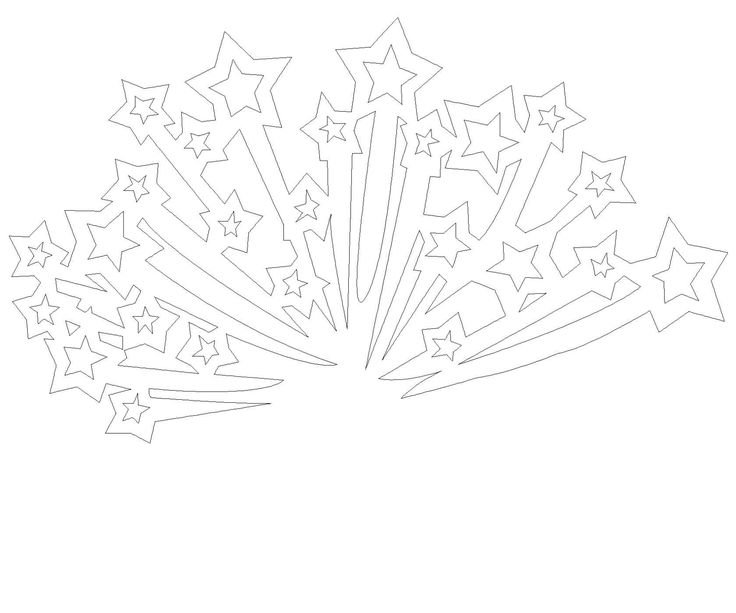 Салют трафарет для вырезания