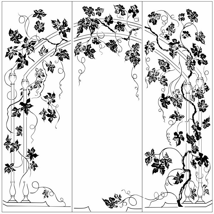 Пескоструйный рисунок на зеркале