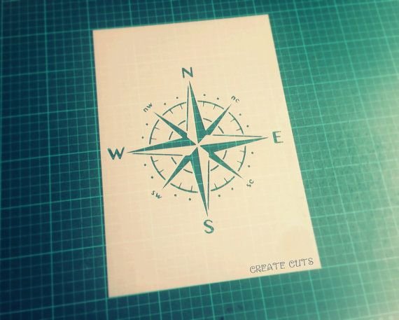 Компас трафарет