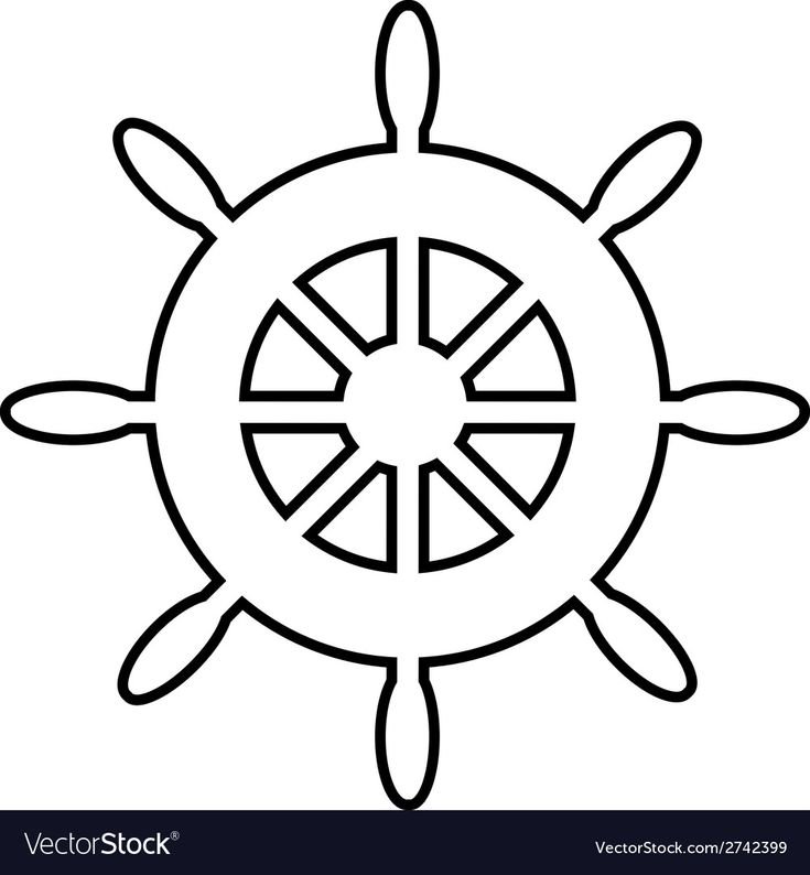 Штурвал раскраска