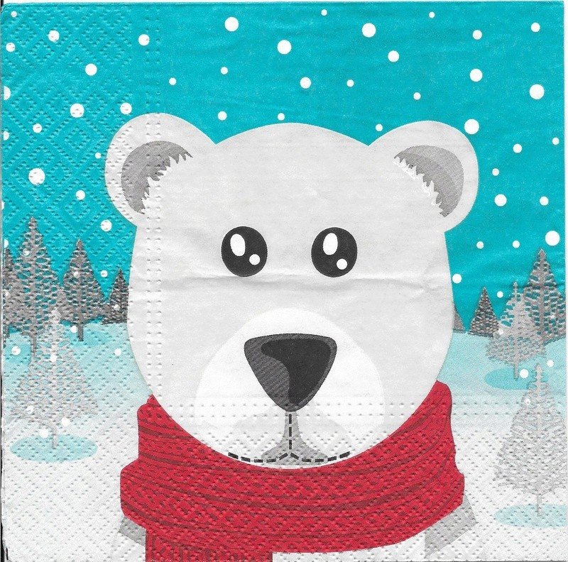 Медвежонок в шарфе