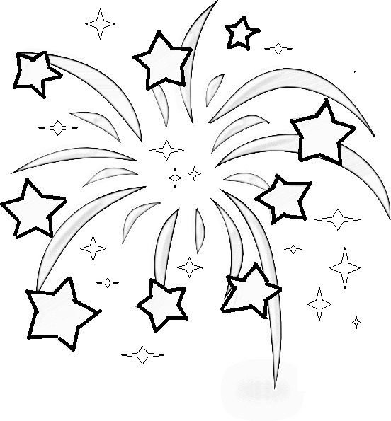 Салют раскраска для детей