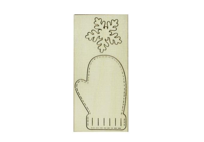 Трафарет рукавички из фетра