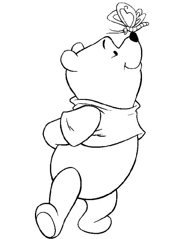 Раскраски Винни пух Дисней для печати