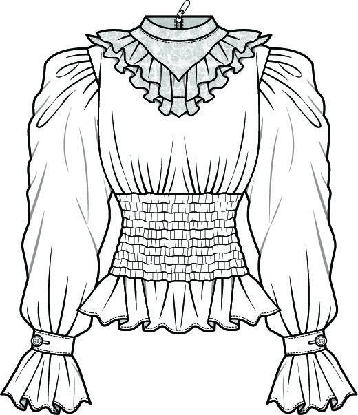 Эскизы платьев