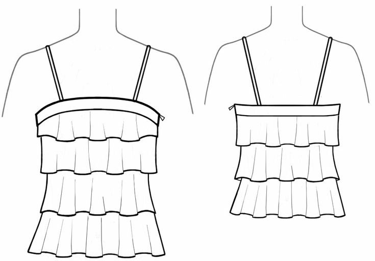 Эскиз топика для девочки