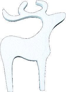 Олень из пенопласта шаблон для печати
