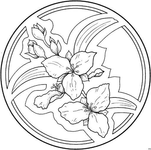 Витражи трафареты цветы