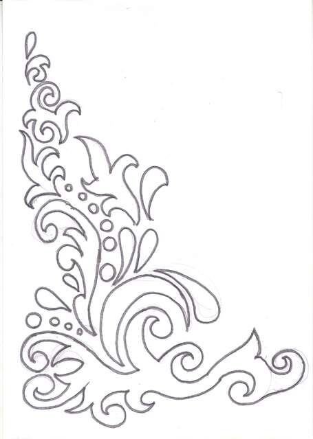 Трафарет "зимний узор"