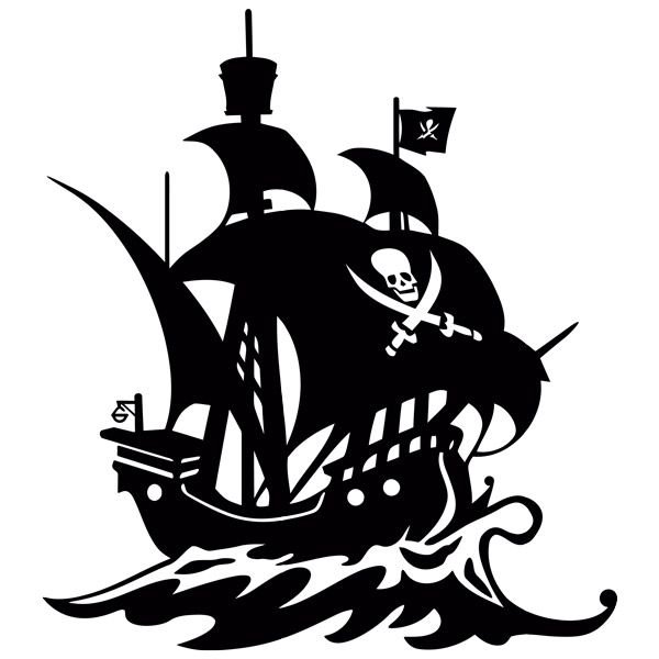Пиратский корабль вектор
