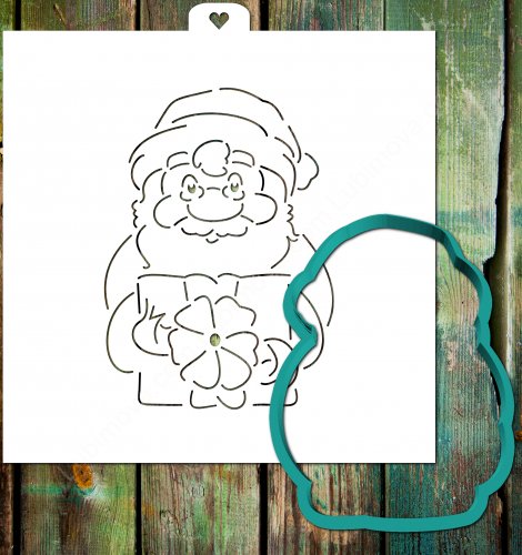 Трафареты для печенья дед Мороз