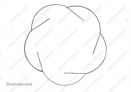 Трафарет для бумажного шара