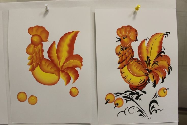 Урало-Сибирская роспись по дереву