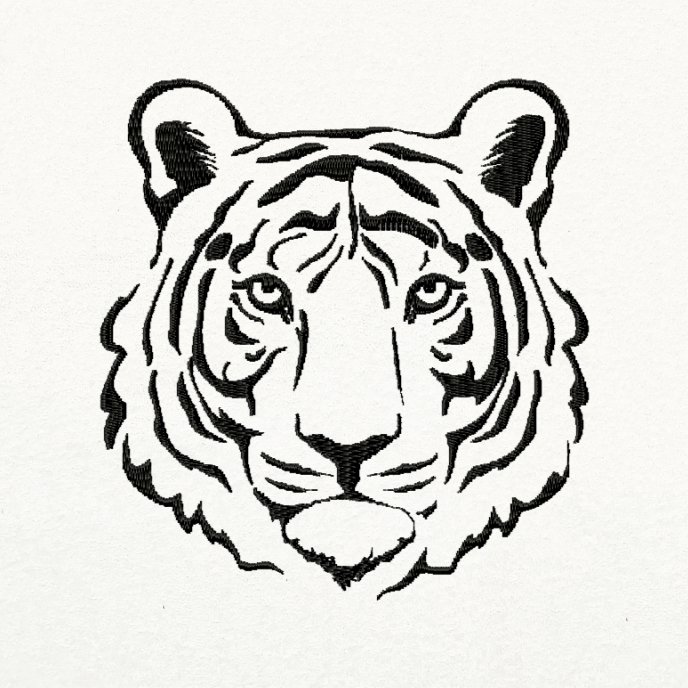 Тигр векторное изображение