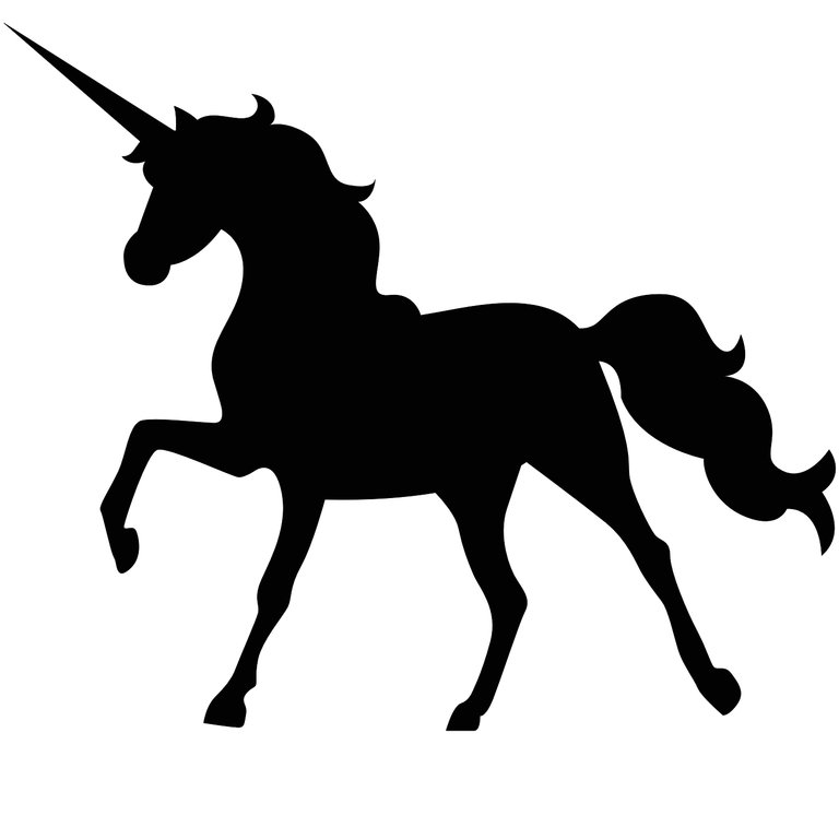 Единорог трафарет