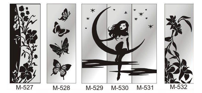 Трафарет для шкафа