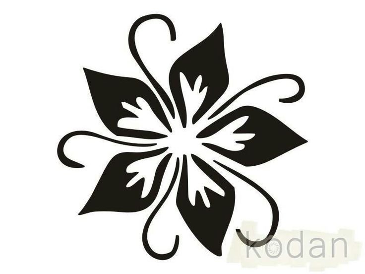 Цветочные трафареты для декора