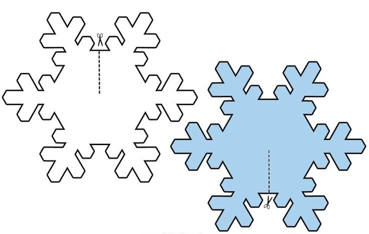 Трафарет «снежинки»