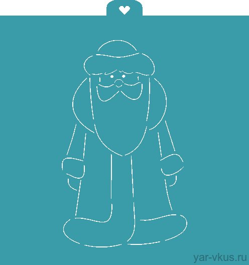 дед мороз для вырубки