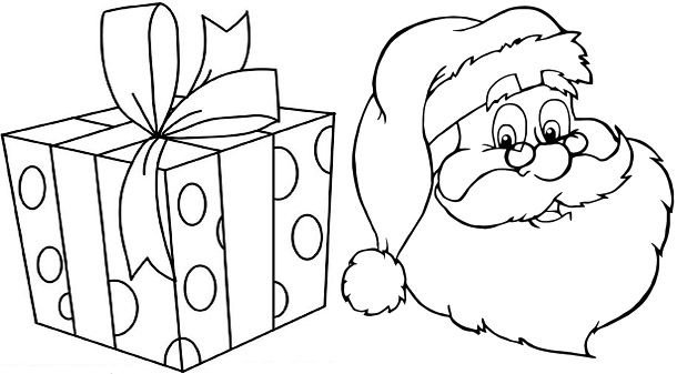 Подарок раскраска