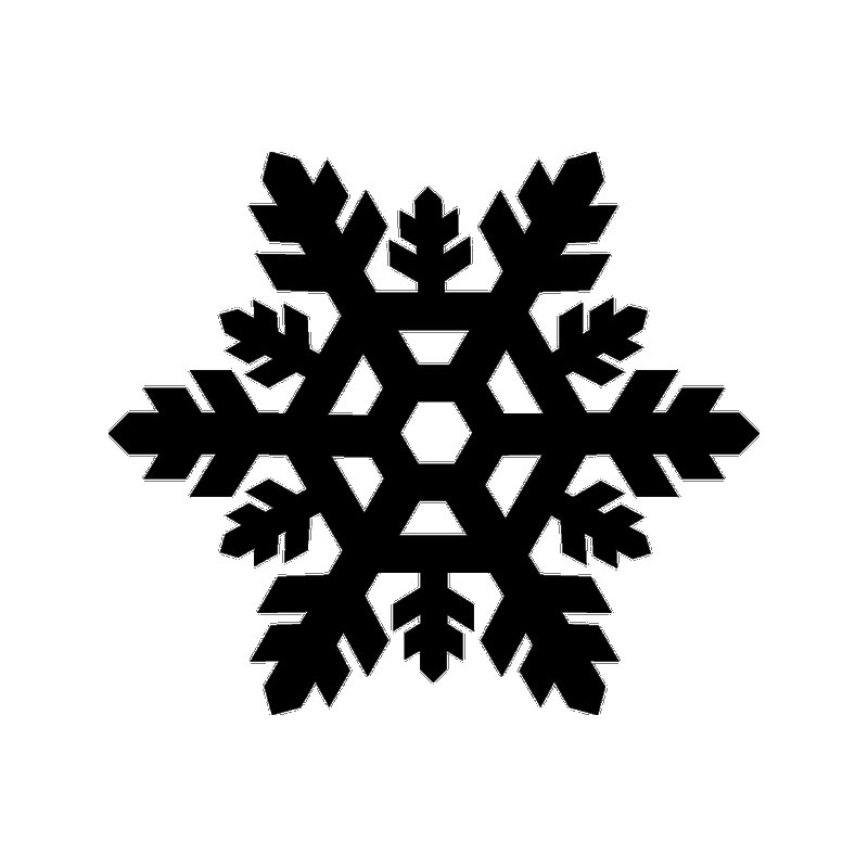 Снежинка очертания