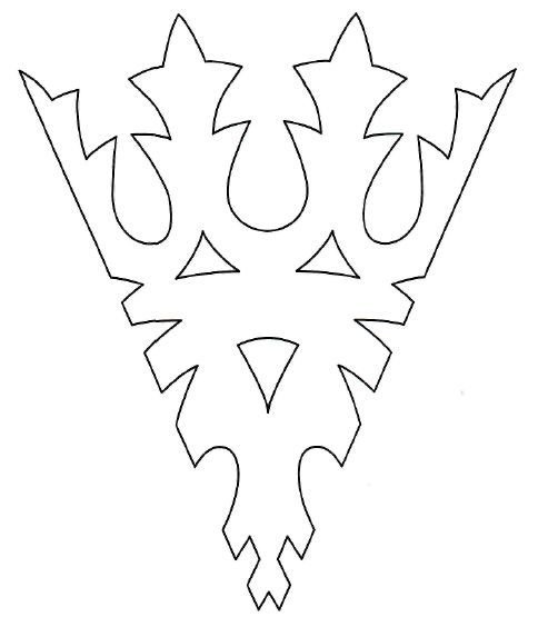 Трафарет снежинки для вырезания из бумаги шаблоны