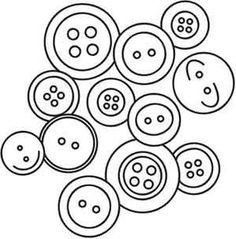 Пуговица раскраска для детей