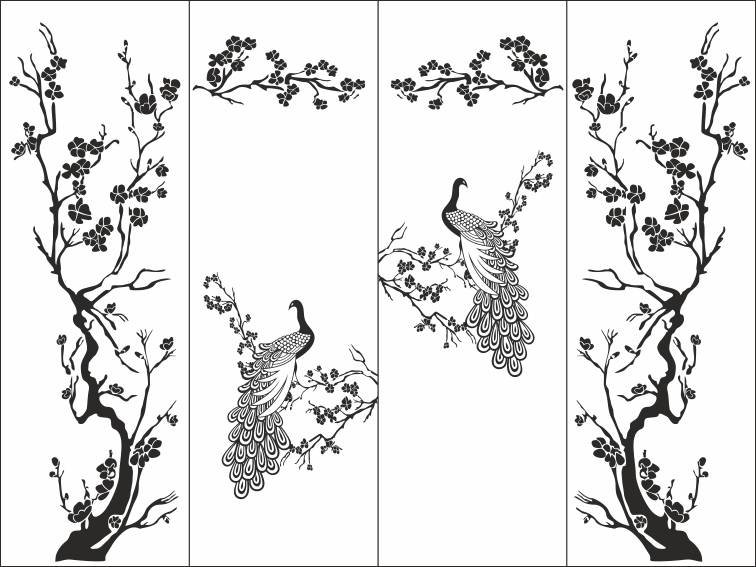 Трафаретные узоры на мебели