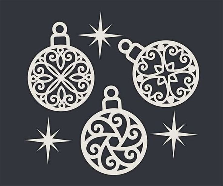 Новогодние узоры для вырезания