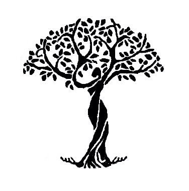Дерево с женским силуэтом