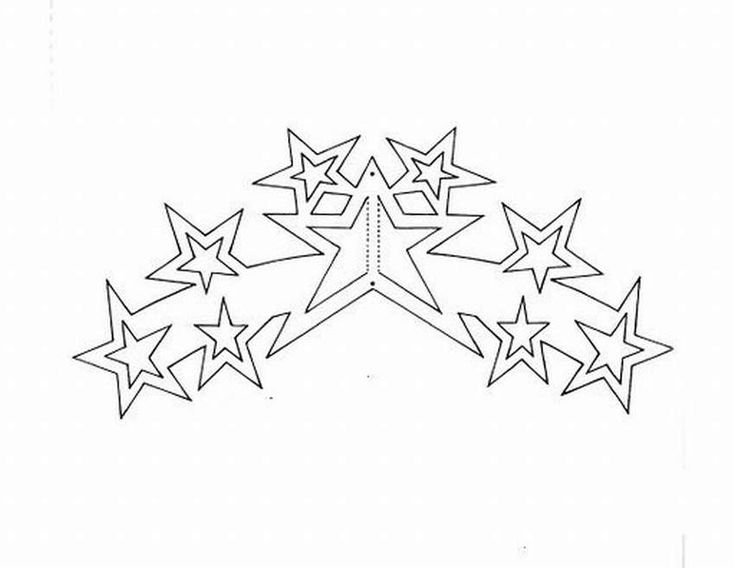 Трафарет Звёздочки