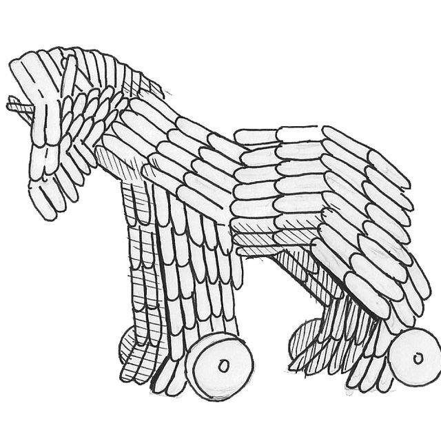 Троянский конь эскиз