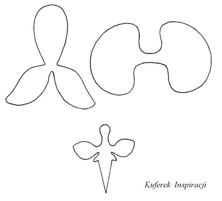 Шаблон лепестков орхидеи