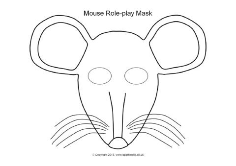 Бумажная маска мышки