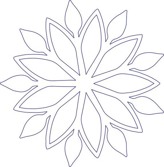 Снежинки вытынанки на окна простые