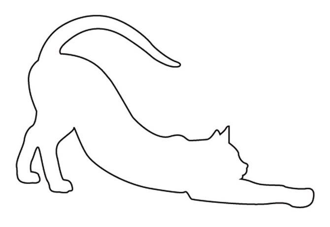 Трафарет кошки