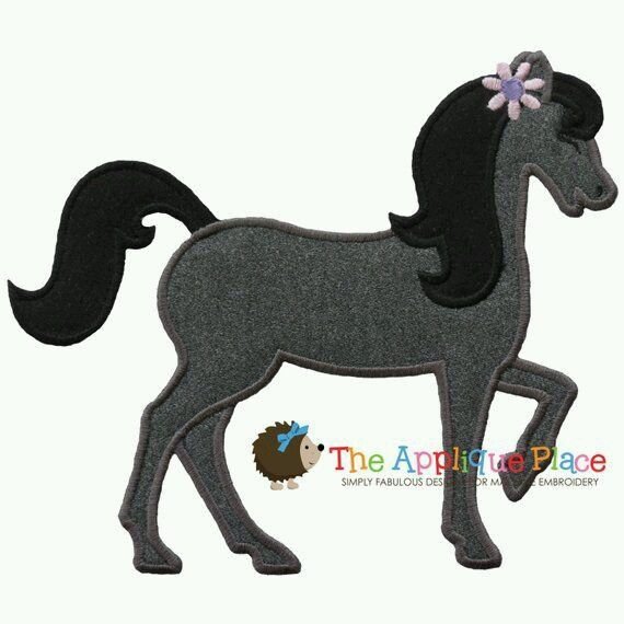 Трафарет лошадка из фетра