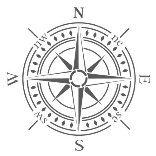 Компас трафарет