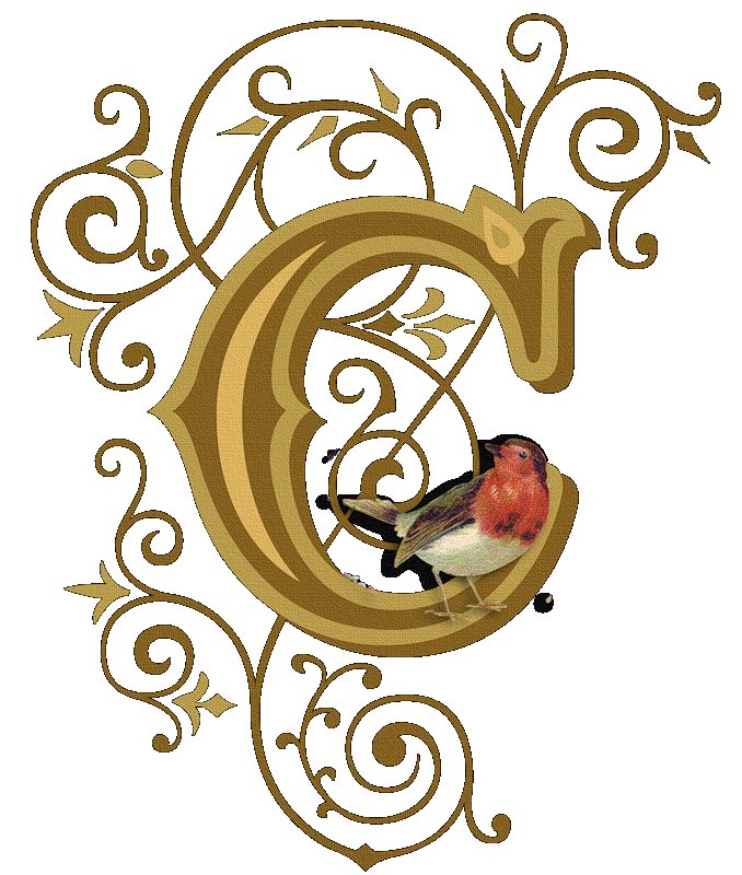 Декоративная буква к заглавная