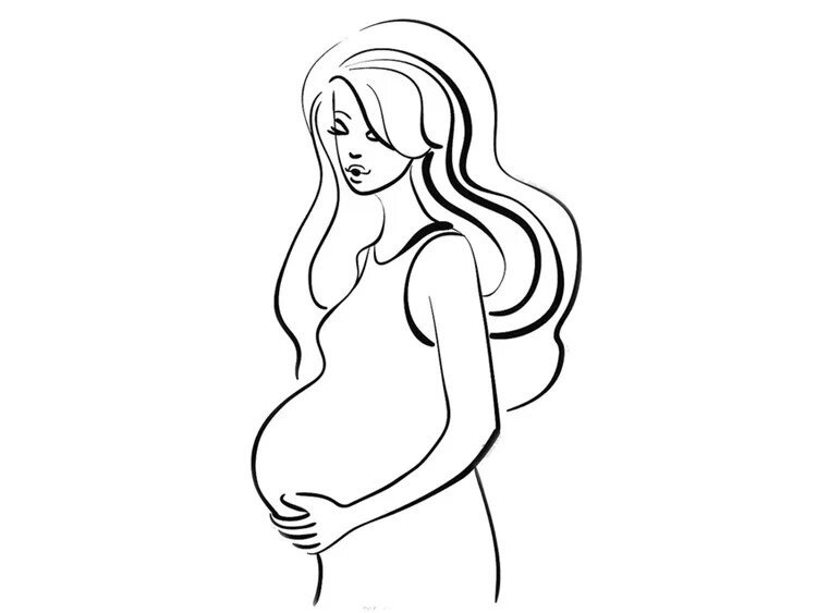 Беременность рисунок