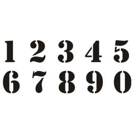 Цифры старинным шрифтом