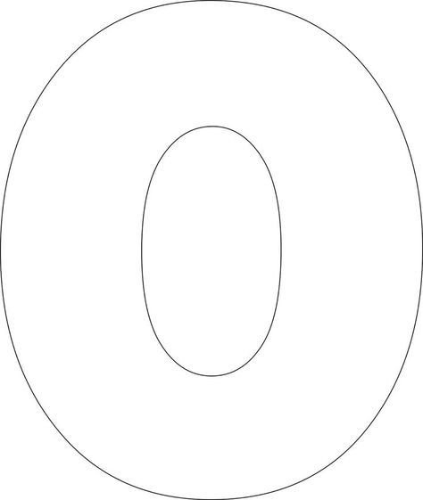 Трафарет буквы o