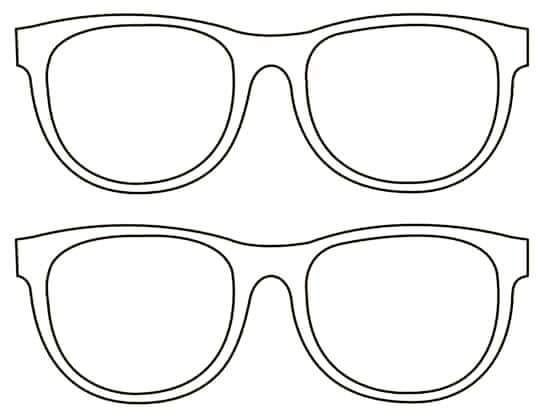 Очки раскраска